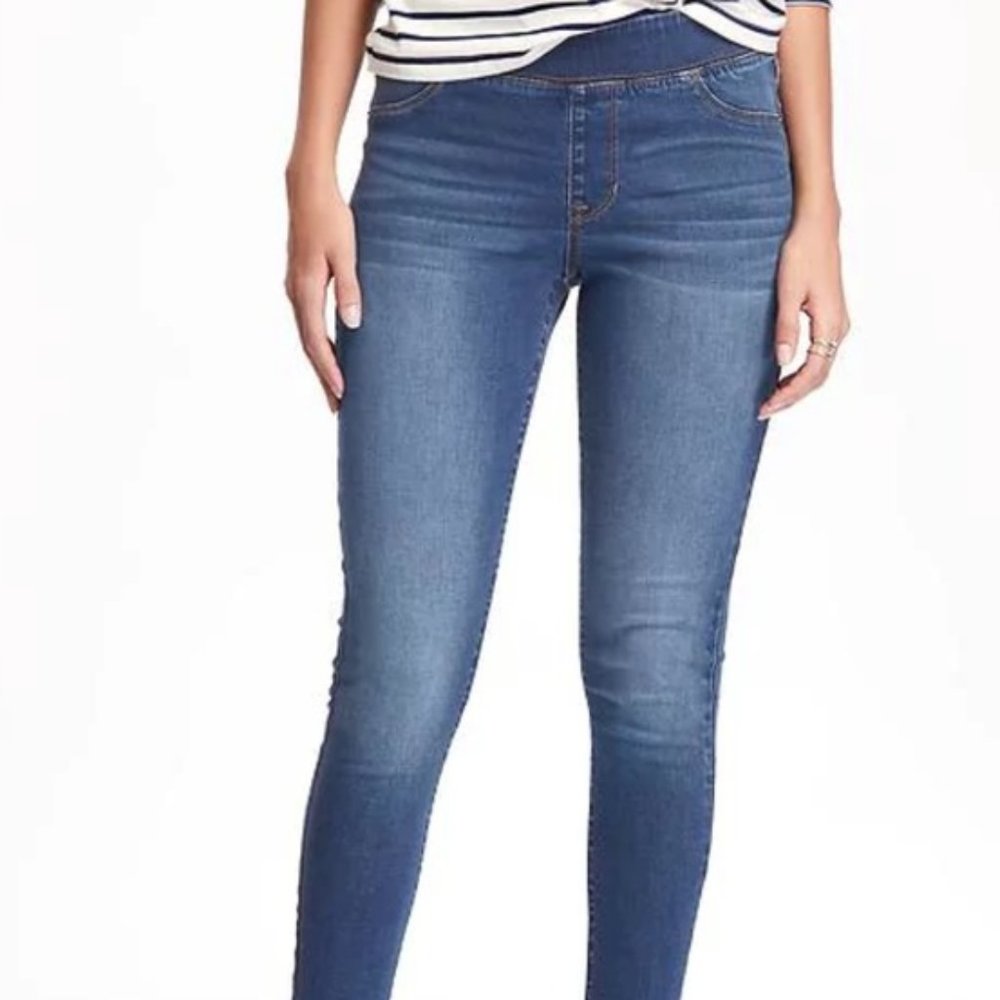 Blue Rinse Old Navy Rockstar Jeggings - Woodland Wash